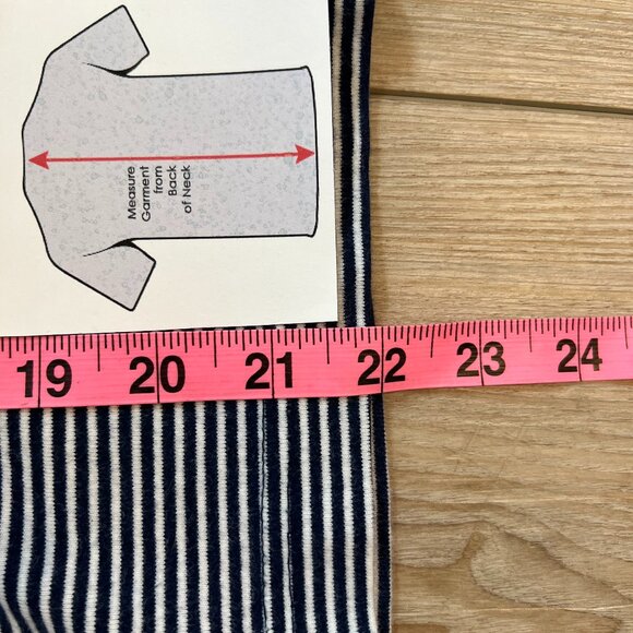 Carolyn Taylor Striped Cardigan (M) - Business to Coastal! 100% Cotton - Picture 7 of 8